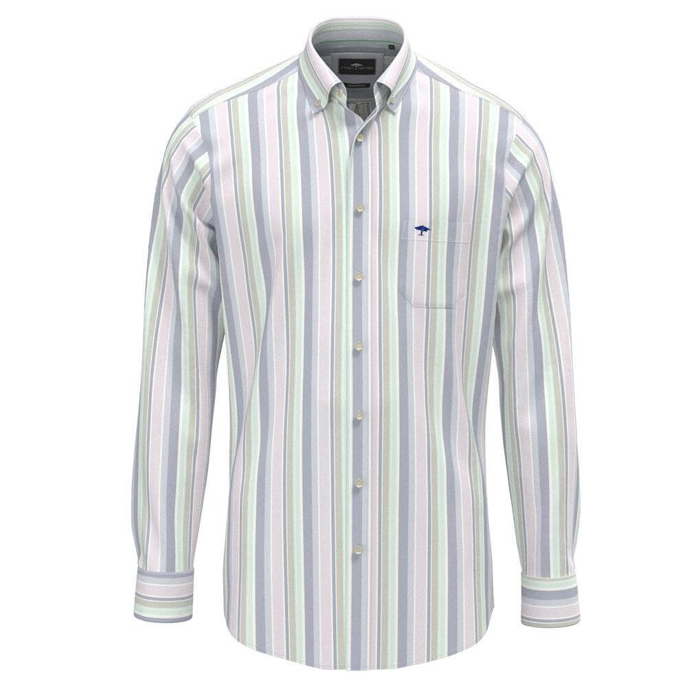 Fynch-Hatton Washed Oxford Stripes Shirt